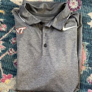 Virginia Tech Nike Gray Polo Shirt